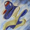 Keramik-Bild „Sprung;nix“
